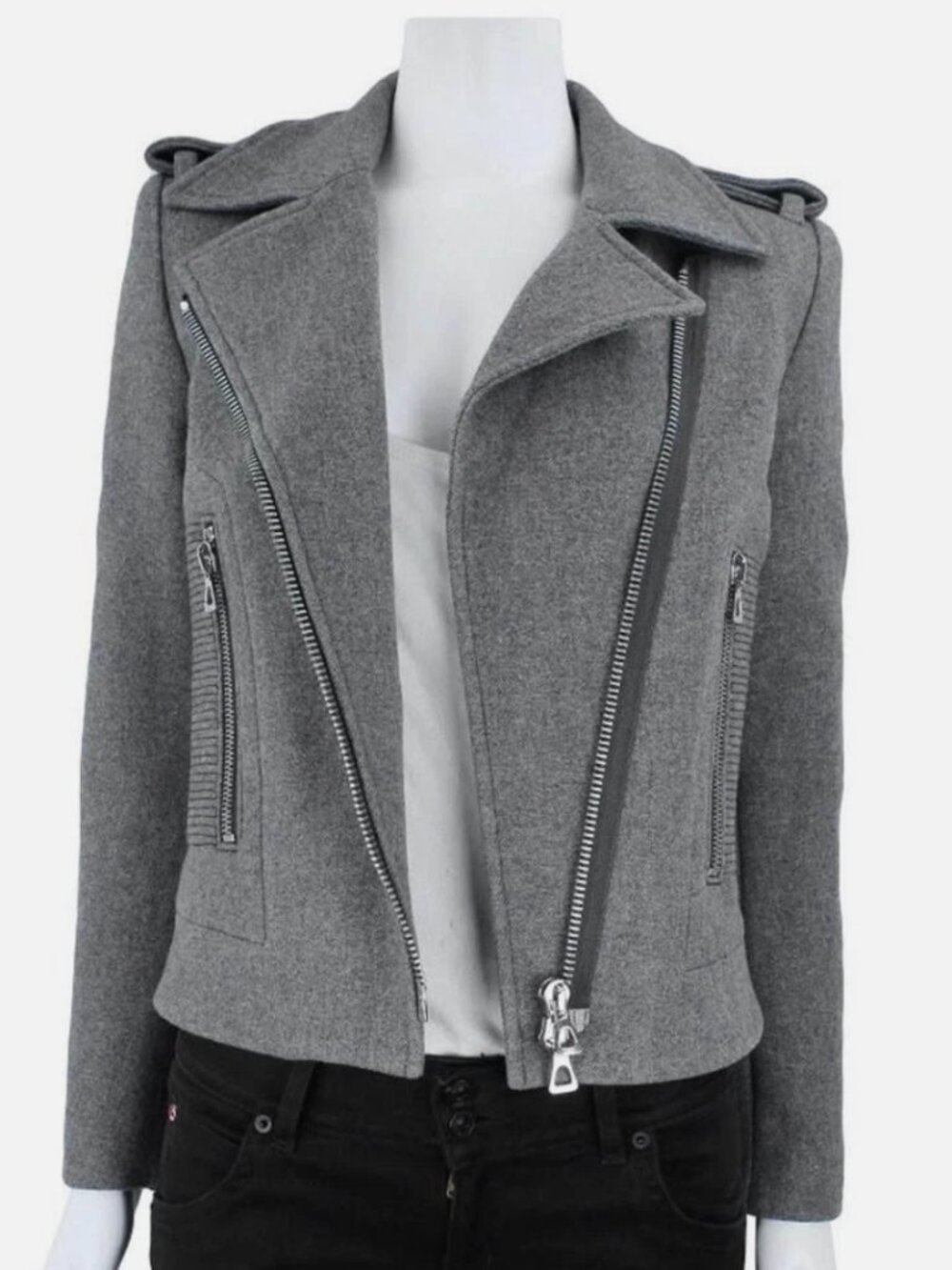 Isabel Marant Giovan Wool-blend Biker Jacket